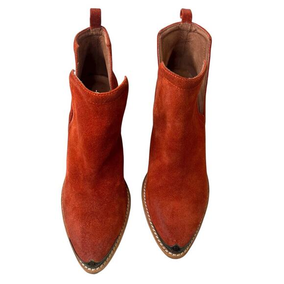 JEFFREY CAMPBELL for FP Comwell Ankle Boots in Rust Women's Size 8 - Picture 5 of 16